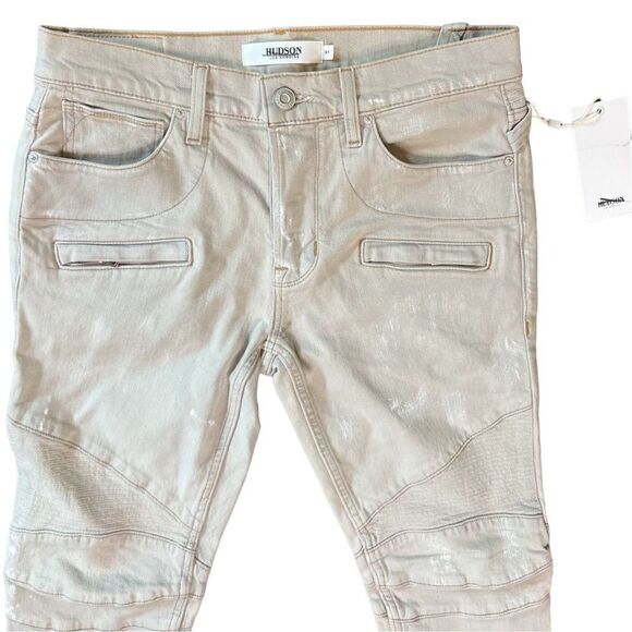 Hudson Blinder V2 Biker Jean in Lightscrapedpaint NWT Size 31 - Picture 8 of 13